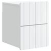 vidaXL Wandbeugel Bedkast met lade Wit 33 x 34,5 x 43 cm Bewerkt hout