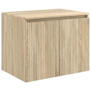 vidaXL Wand Gemonteerde Badkamerkast Sonoma Eiken 62,5 x 44,5 x 50 cm
