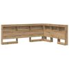 vidaXL Opberghoofdbord met plank Artisan Eiken 140 cm Bewerkt hout