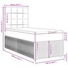 vidaXL Boxspring met matras fluweel roze 100x200 cm