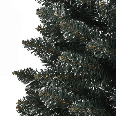 vidaXL Kunstkerstboom met standaard smal 120 cm PVC groen