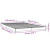 vidaXL Bedframe massief grenenhout wit 120x200 cm