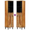 vidaXL Badkamertenk te kast Massief Acaciahout 38 x 33 x 160 cm