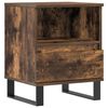 vidaXL Nachtkastje 40x35x50 cm bewerkt hout gerookt eikenkleurig