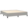 vidaXL Bedframe zonder matras stof lichtgrijs 160x200 cm