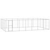 vidaXL Hondenkennel 33,88 m&sup2; gegalvaniseerd staal