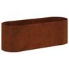 vidaXL Verhoogd Tuinbed weervast staal 120 x 40 x 40 cm