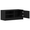 vidaXL TV-kast Zwart Eiken 80 x 35 x 36,5 cm Bewerkt hout