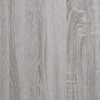vidaXL Wandtafel 100x25x75 cm bewerkt hout grijs sonoma eikenkleurig