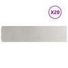 vidaXL Gazonranden 20 st 25x103 cm roestvrij staal