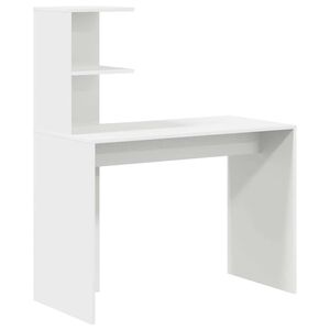vidaXL Bureau Wit 102 x 50 x 124 cm Bewerkt hout
