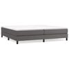 vidaXL Boxspring bed kunstleer grijs 200x200 cm