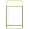 vidaXL Handdoekenrek vrijstaand 48x24x78,5 cm ijzer goudkleurig