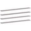 vidaXL Wandschappen 4 st 100x10x1,5 cm bewerkt hout grijs sonoma eiken