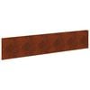 vidaXL Gazonrand 10 pcs 100 x 22 cm Staal Roestig