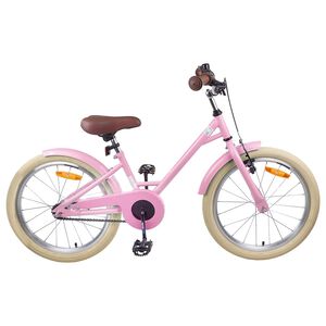 vidaXL Kinderfiets 18 Inch voor 5-7 jaar Lichtroze