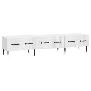 vidaXL TV-kast met lade Hoogglans Wit 147 x 34,5 x 30 cm Bewerkt hout
