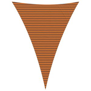 vidaXL Zonneschaduwzeil Oranje en Bruin 5 x 7 x 7 m
