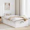 vidaXL Ottoman bed met matras 90x190cm kunstleer wit
