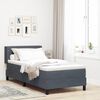 vidaXL Boxspringbed met matras Donkergrijs 200 x 90 cm Polyester
