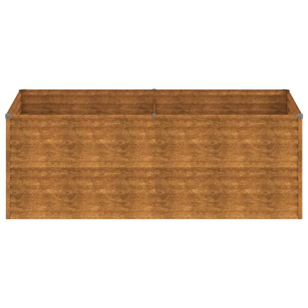 vidaXL Plantenbak verhoogd 196x100x69 cm cortenstaal