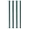 vidaXL Tuinpalen 1 m metaal groen 10 st