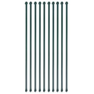 vidaXL Tuinpalen 1 m metaal groen 10 st