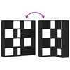 vidaXL Boekenkast 4-laags hoek 85x85x140 cm bewerkt hout zwart