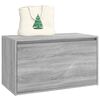 vidaXL Halbankje 80x40x45 cm bewerkt hout grijs sonoma eikenkleurig
