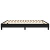 vidaXL Boxspring bed stof zwart 160x200 cm