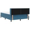 vidaXL Boxspringbed met matras Donkerblauw 190 x 140 cm Fluweel