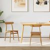 vidaXL Eetkamerstoel 2 pcs Naturel Massief Hout