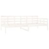 vidaXL Slaapbank massief grenenhout wit 90x200 cm