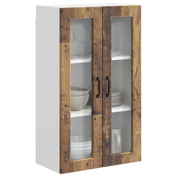 vidaXL Keukenkast met plank Oudhout 60 x 31 x 100 cm Bewerkt hout