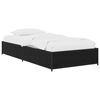 vidaXL Bedframe Zwart eiken 80 x 200 cm Bewerkt hout