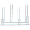 vidaXL Fietsenstandaard voor 4 fietsen vrijstaand gegalvaniseerd staal