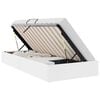 vidaXL Ottoman Bedframe Puur Wit 90 x 200 cm Nep Leer