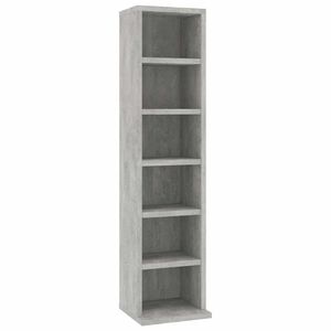 vidaXL Cd-kast 21x20x88 cm bewerkt hout betongrijs