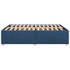 vidaXL Bedframe zonder matras stof blauw 140x200 cm