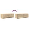 vidaXL Tv-meubels 2 st 80x31x25,5 cm bewerkt hout sonoma eikenkleurig