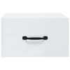 vidaXL Nachtkastjes 2 st wandgemonteerd 35x35x20 cm hoogglans wit