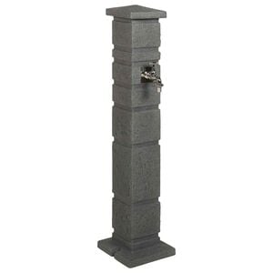 vidaXL Tuin Tanker Antraciet 26 x 26 x 101 cm PE