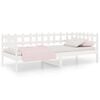 vidaXL Slaapbank zonder matras 90x200 cm massief grenenhout wit