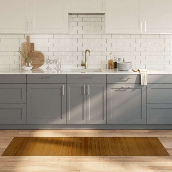 vidaXL Vloerkleed rechthoekig 60x200 cm bamboe bruin