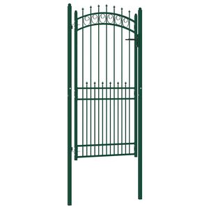 vidaXL Hekpoort EMMEN met stalen pinnen 104x147 cm groen