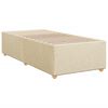 vidaXL Boxspring met matras stof cr&egrave;mekleurig 90x190 cm