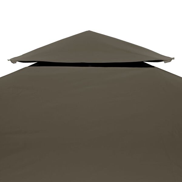 vidaXL Prieeldak 2-laags 4x3m 310 g/m² taupe