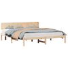 vidaXL Bedframe met hoofdeinde Naturel 180 x 200 cm Massief grenenhout