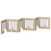 vidaXL Opvouwbaar hondenhek met standaards 6 st Sonoma Eiken 362 cm