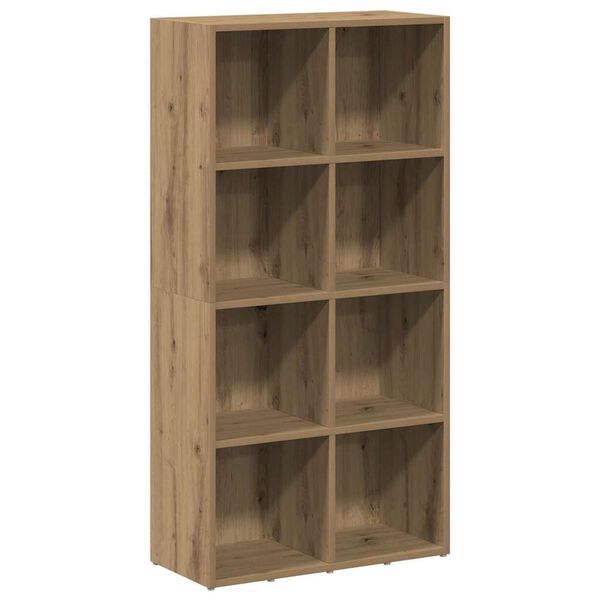 vidaXL Boekenkast 66x30x130 cm bewerkt hout artisanaal eikenkleur